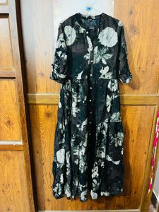 Floral  Tiered Midi Dress worn once