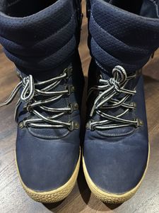 Stylish Blue Wedge Ankle Boots