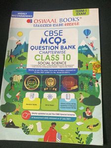 Oswaal CBSE Class 10 Social Science MCQs
