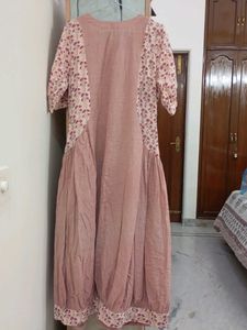 Bohemian Floral Print Kurta Dress