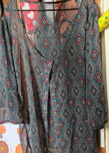 Patterned Sheer upper for girls and women