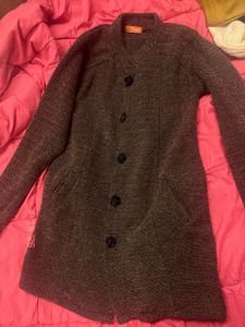 Stylish Women's Tweed Coat