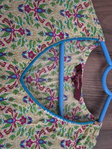 Patterned V-Neck Summer Dress
