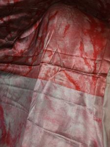 Pink Marble Print Silk Saree