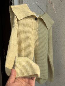 Stylish Yellow Knit Sweater
