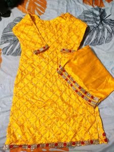 Vibrant Yellow Kurta Set