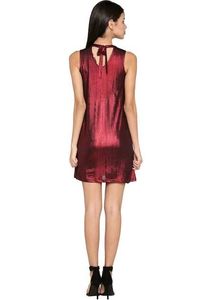 Sparkly Red Mini Dress with Tie Back