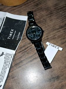 Timex Black Metal Watch
