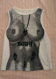 y2k vintage top ˖ ݁♬⋆.˚𝄞