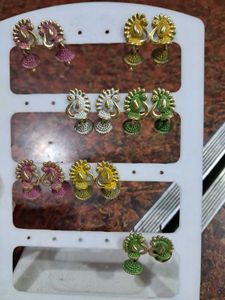 Beautiful Peacock Jhumka Earrings