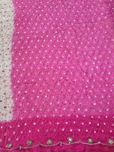 Pure GEORGETTE BANDHINI SAREE