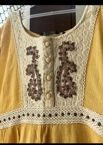 Branded Tunic/dress With Embroidery
