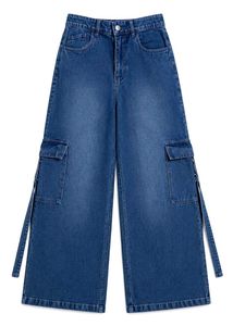 Wide Leg Cargo Jeans
