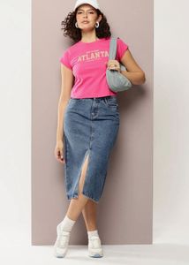 Hot Pink Atlanta Graphic T-Shirt