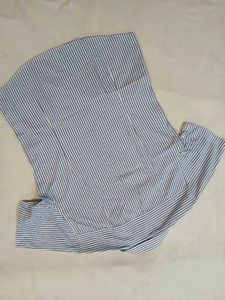 Men's Blue Striped Short Sleeve Shirt