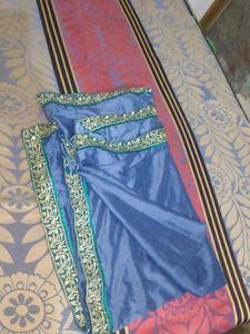 teal colour used duppata