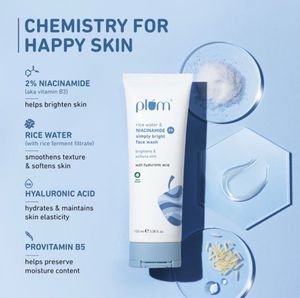 Plum Rice Water &amp; Niacinamide Face Wash