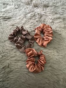 Set of 3 Satin Scrunchies