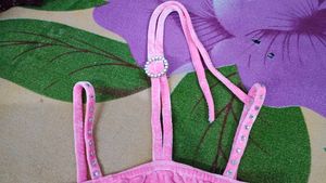 Sparkly Pink Velvet Crop Top
