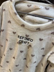 Cozy Heart Print Pajama Set