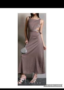 Elegant Cutout Midi Dr