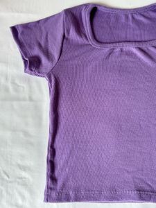 Lavender Ribbed Square Neck Top 💜