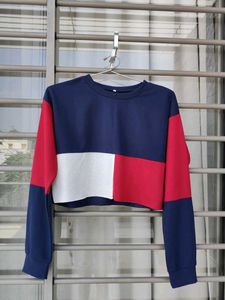 Colorblock Cropped Sweatshirt
