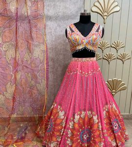 Vibrant Embellished Lehenga Choli Set