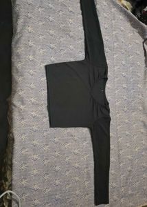 Classic Black V-Neck Top