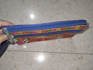 Embroidered Pouch/Clutch