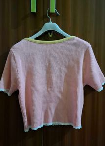 Cute Pink Cropped Top 🎀