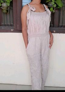 Women's Cream Jumpsuit