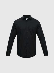 Men's Cotton Solid Slim Fit Casual Shirt with Pock