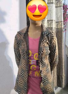 Stylish Checked Blazer