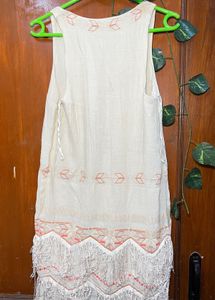 Boho Fringe Mini Dress