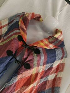 Cozy Plaid Poncho Scarf