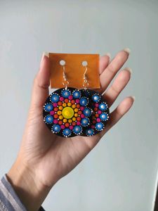 Beautiful Mandala Art Earrings