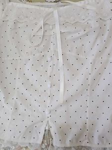 White Polka Dot Kurta Set