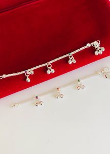 Pure Silver Kids Payal (wt:-17.300g)