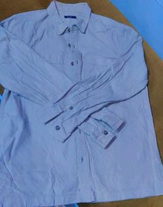 Men's Casual Beige Shacket...shirt+Jacket