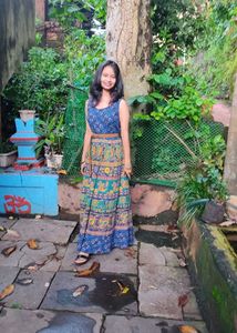 Bohemian Elephant Print Maxi dress