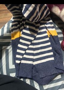 Teamspirit Striped 1/4 Zip Sweater
