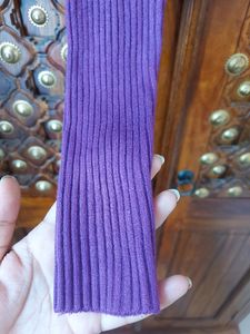 Purple Woolen Strechable New Shrug 💜