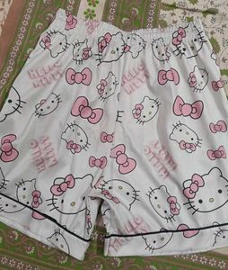 Hello Kitty night Set - White &amp; Pink