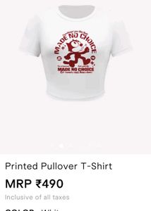 savana printed pullover t-shirt + free gift 🎁