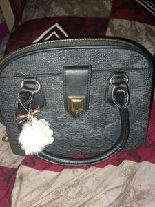 Chic Textured Dome Satchel Handbag