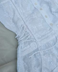 Soft Cotton White Chikankari Top