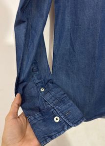 Stylish Blue Denim Shirt