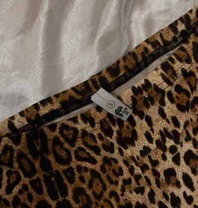 Y2K Leopard Print Flared Pants