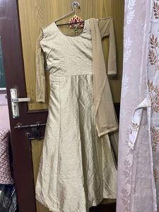 Embroidered Silk Kurta Set with Dupatta